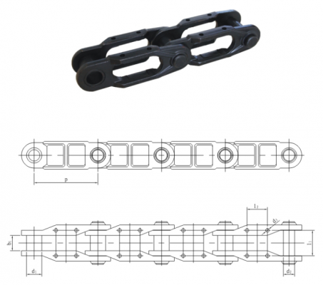 xích gầu tải, xích công nghiệp